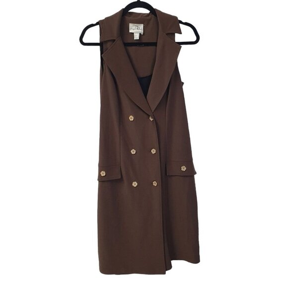 Joseph Ribkoff Brown Sleeveless romper - Picture 1 of 9